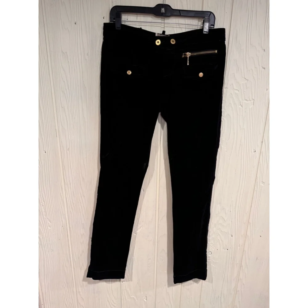 Twill Twenty Two Black Velvet Pants Size 30